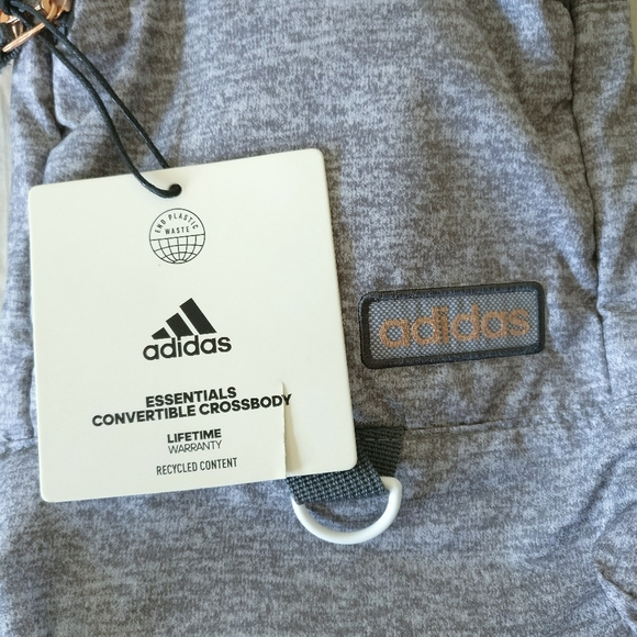 Adidas Essentials Convertible Crossbody Backpack Jersey Grey - Picture 14 of 14